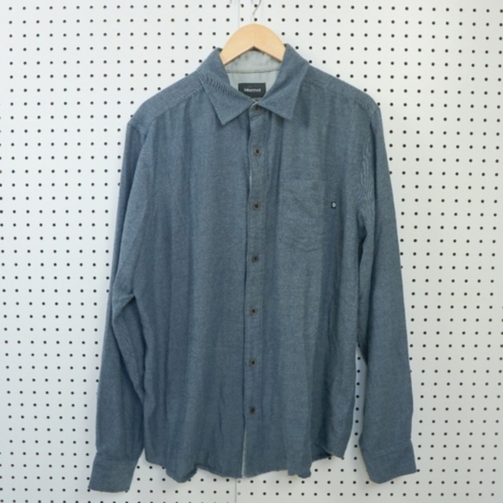 Mens Marmot Soft Blue Button Down Shirt